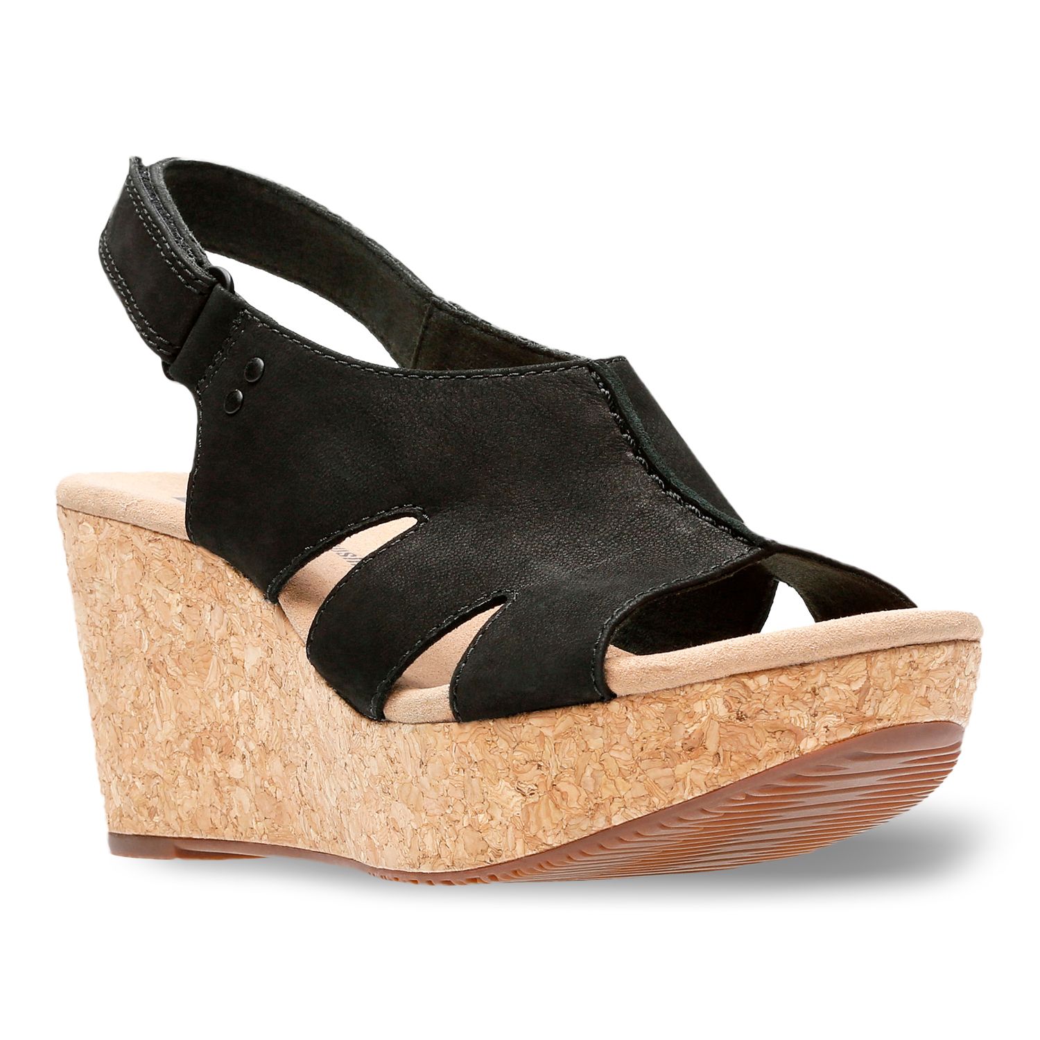 clarks women's wedge shoes
