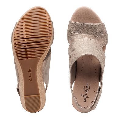 Clarks Annadel Ivory Women's Platform Wedge Sandals