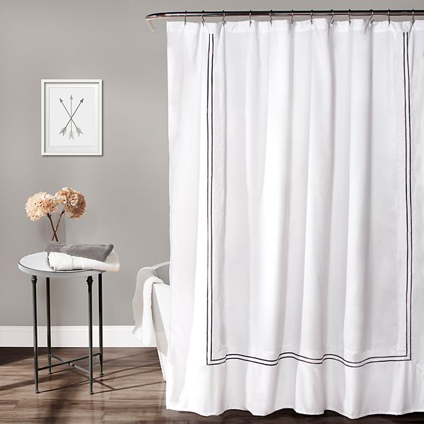 Lush Decor Hotel Collection Shower Curtain, Elegant Shower Curtain