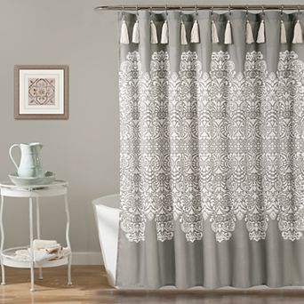 Lush Decor Boho Medallion Shower Curtain