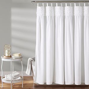 Lush Decor Lillian Fabric Shower Curtain