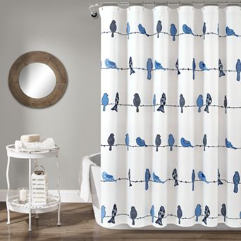 Lush Decor Rowley Birds Shower Curtain