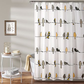 Lush Decor Rowley Birds Shower Curtain