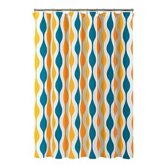 Lush Decor Mid Century Geo Shower Curtain