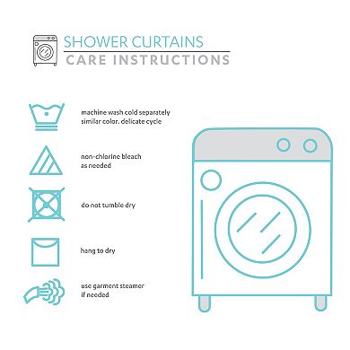 Lush Decor Farmhouse Stripe Shower Curtain