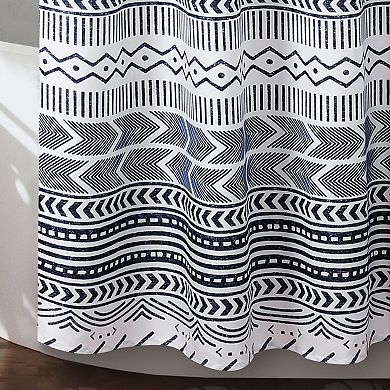 Lush Decor Hygge Geo Shower Curtain