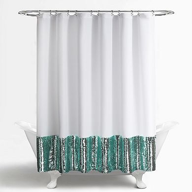 Lush Decor Mermaid Sequins Shower Curtain