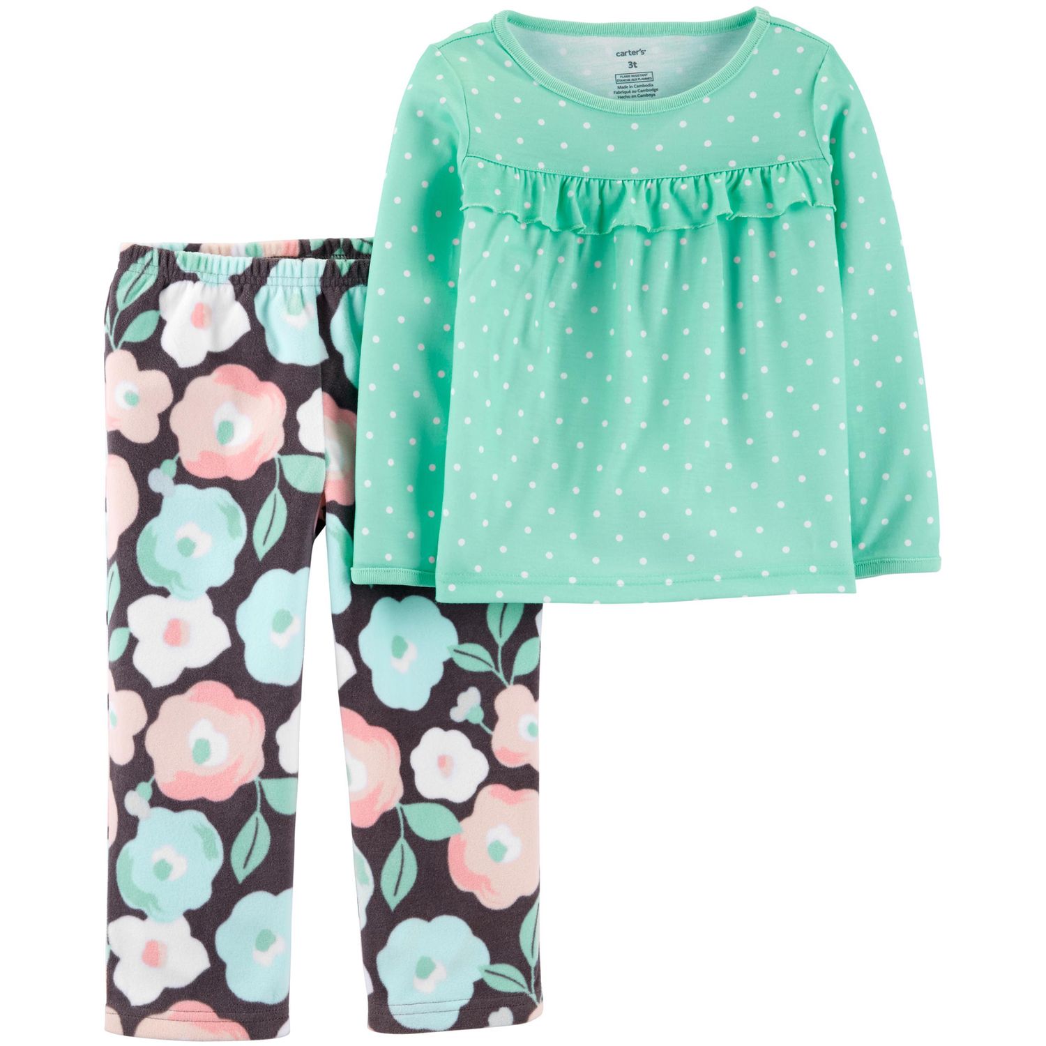 carter's 2 piece fleece pajamas