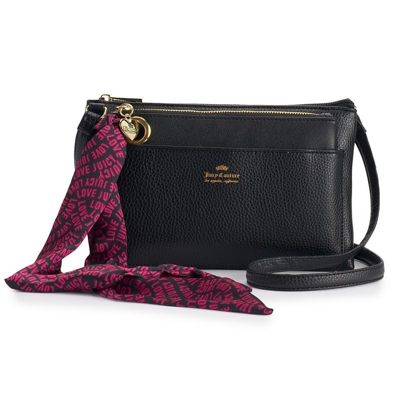 Juicy Couture All Tied Up Crossbody Bag, Black