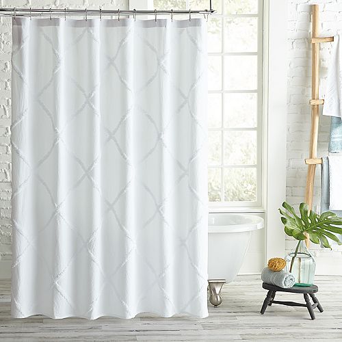 Peri Home Lattice Shower Curtain