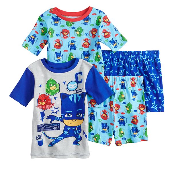 Boys 4-8 PJ Masks 4-Piece Pajama Set