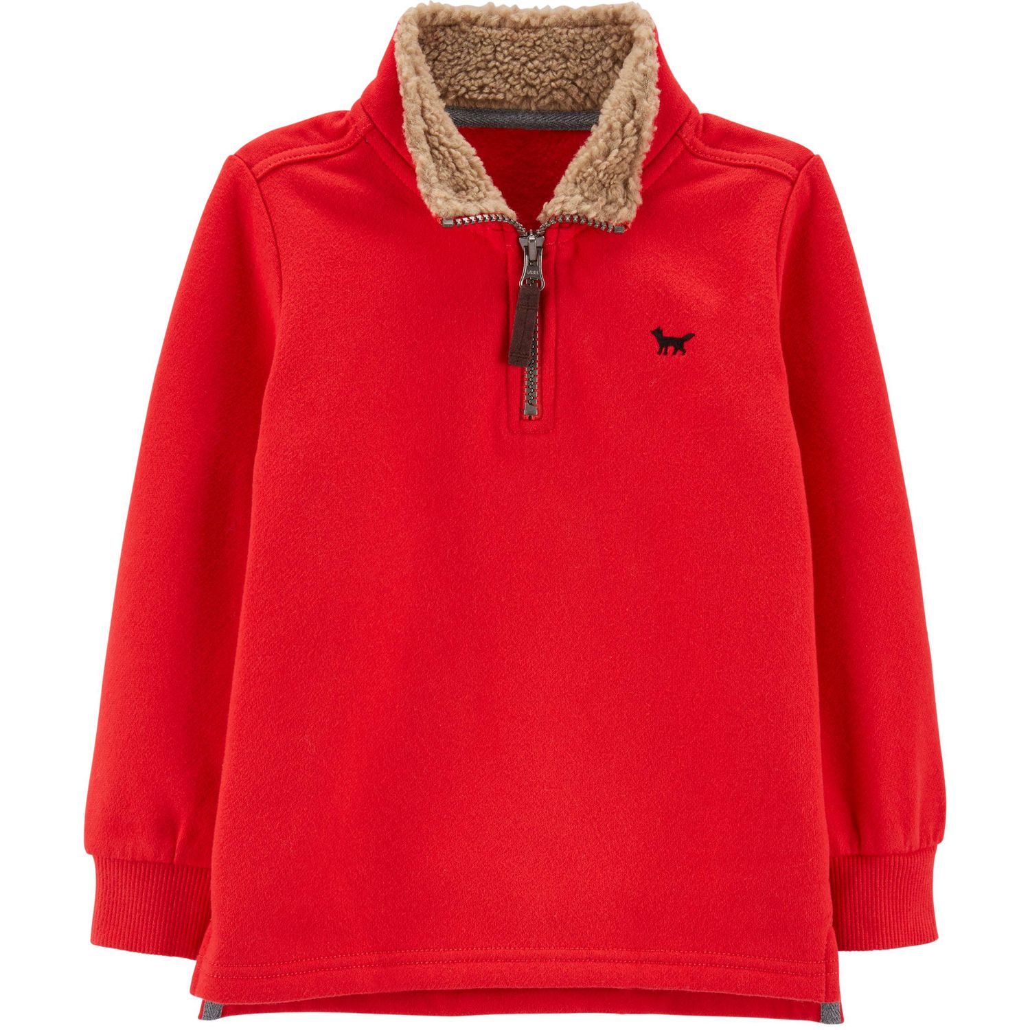 baby boy half zip sweater