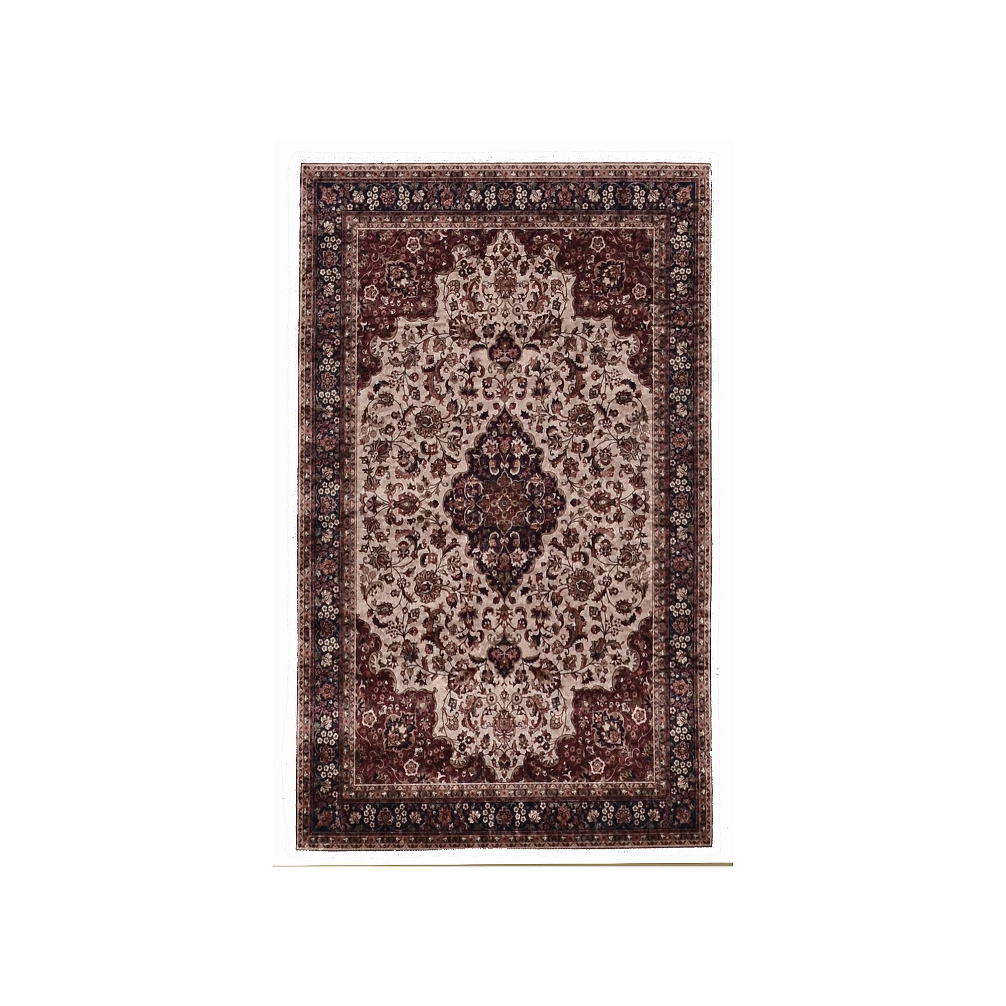 Linon Emerald Medallion Rug, Rust Ivory