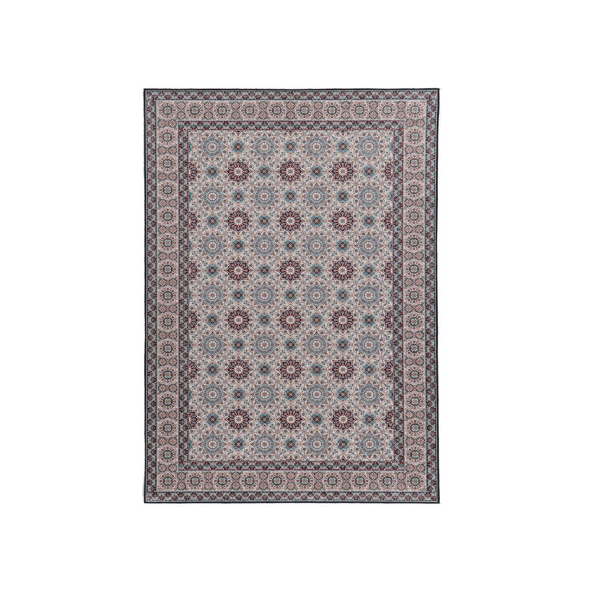 Linon Emerald Charlotte Rug, Ivory Raspberry