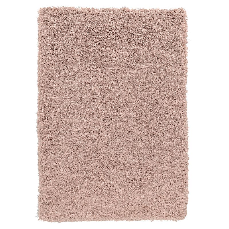 Linon Pastel Shag Rug, Pink, 5X7 Ft
