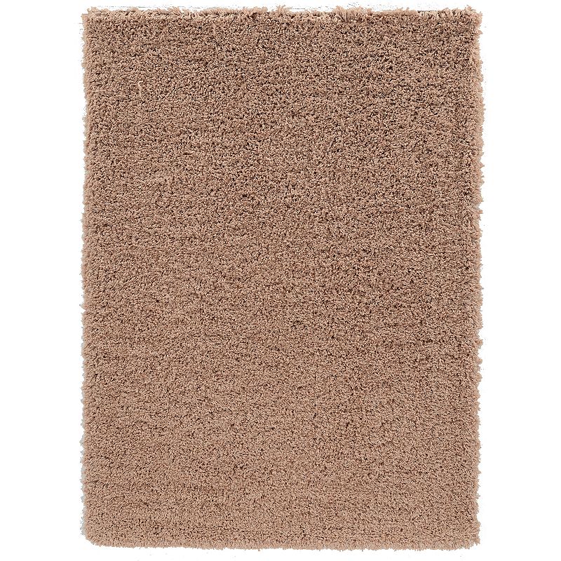 Linon Pastel Shag Rug, Brown, 8X10 Ft