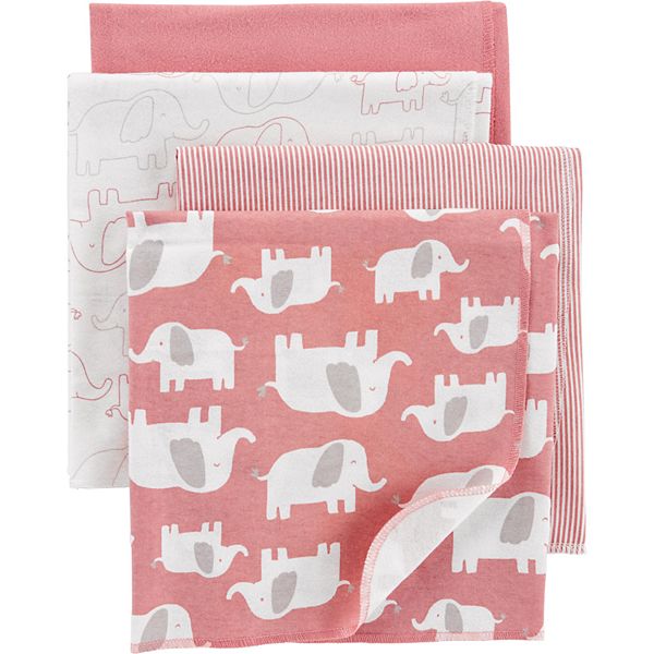 Baby Girl Carter's 4Pack Receiving Blankets