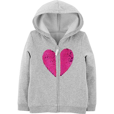 Gotta Love Me Grey Full Zip Hoodie With Pink 2024 Glitter