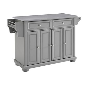 Crosley Alexandria Gray Kitchen Island