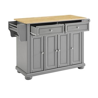 Crosley Alexandria Gray Kitchen Island