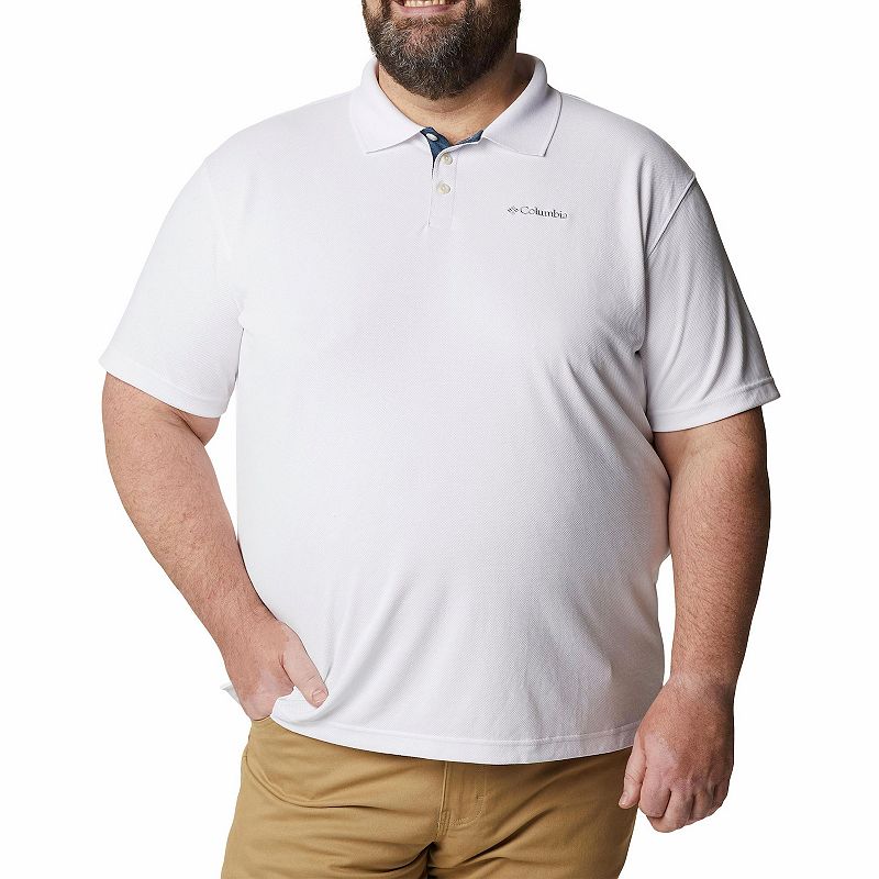 Big & Tall Columbia Utilizer Regular-Fit Polo, Mens, Size: Large Tall, Whi