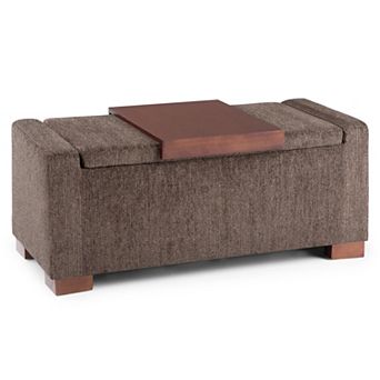 Simpli Home Bretton Lift Top Storage Ottoman