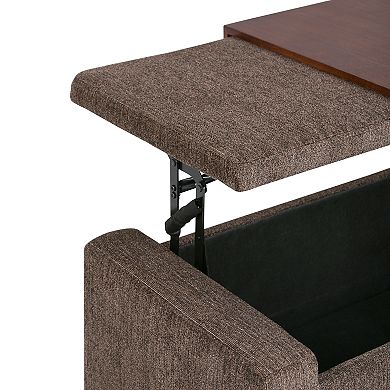 Simpli Home Bretton Lift Top Storage Ottoman