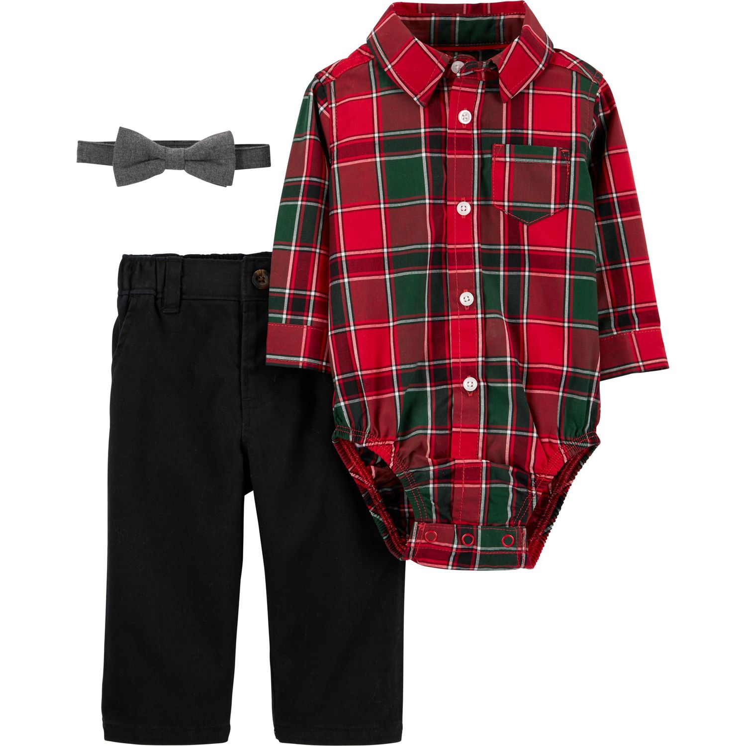 baby boy red bow tie outfit