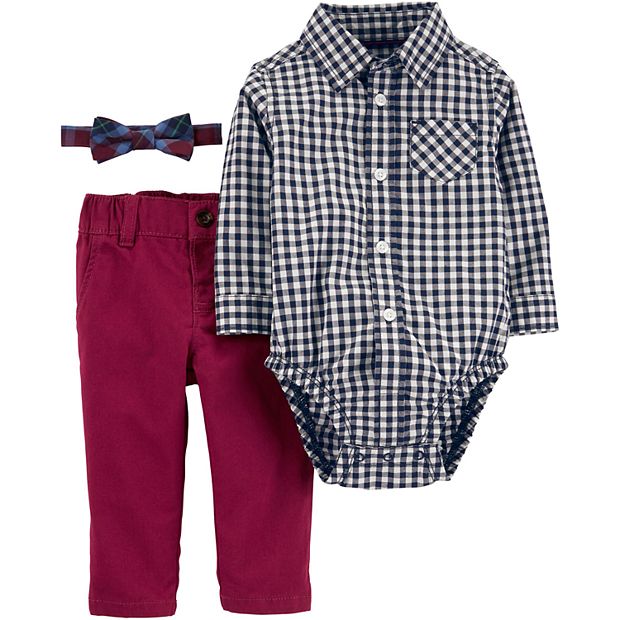 Carter's bow tie top outfit