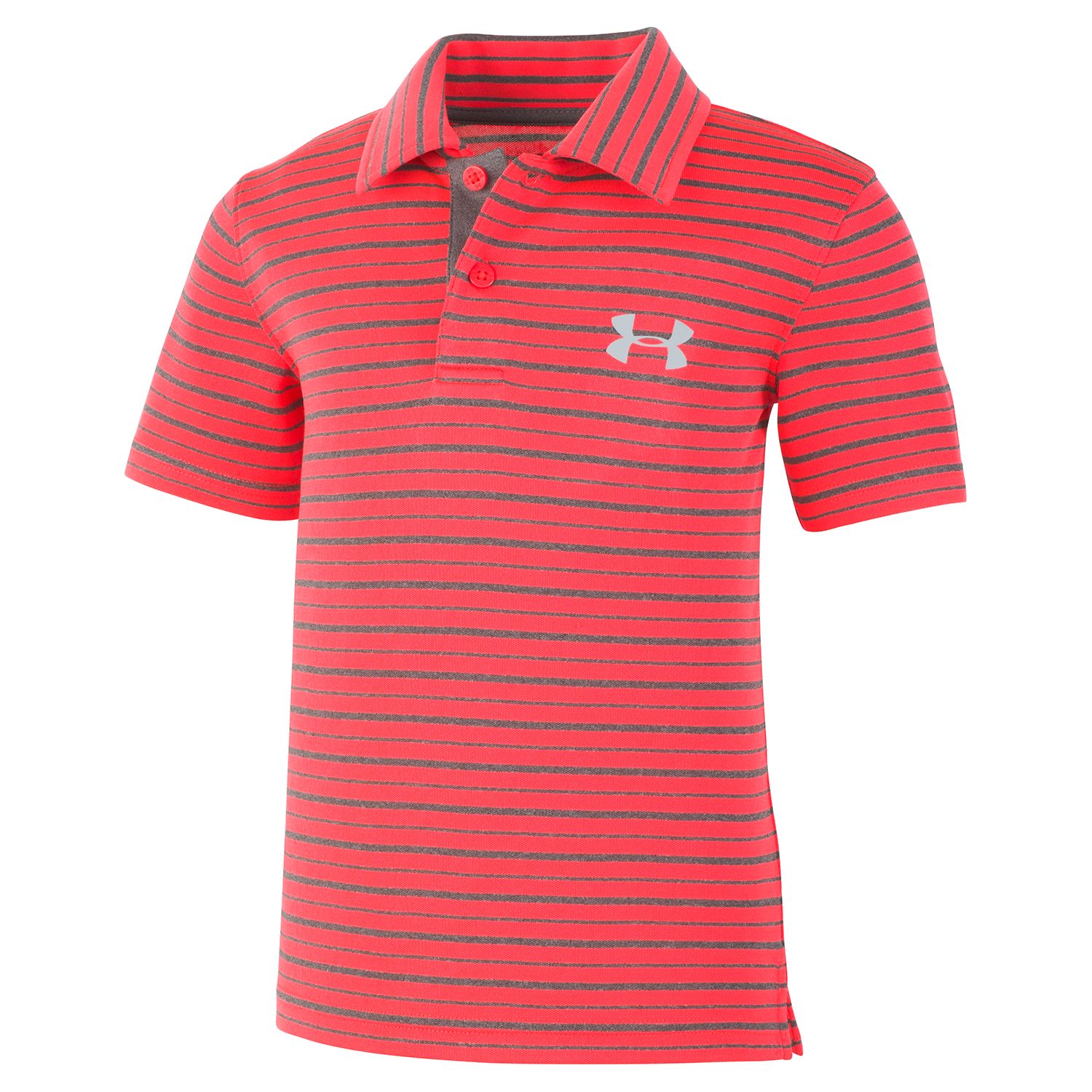 boys red under armour polo