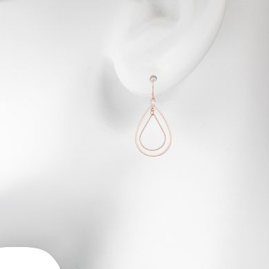LC Lauren Conrad Double Teardrop Earrings