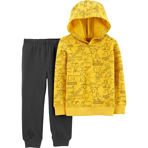 brown hoodie and joggers