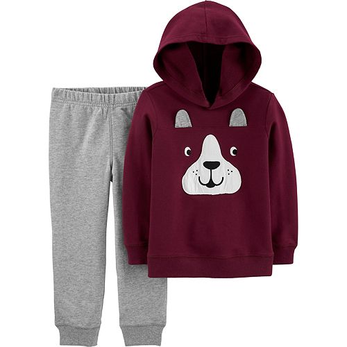 fluffy hoodie and joggers