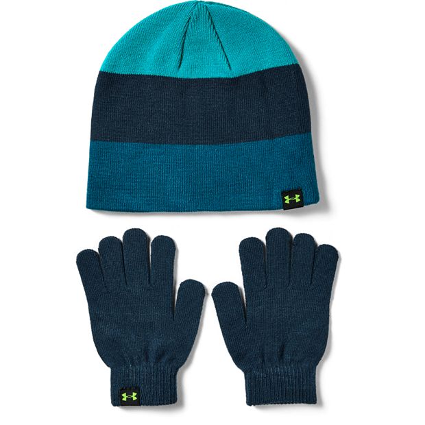 Boys Under Armour Beanie Glove Combo Set