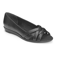kohls womens black flats