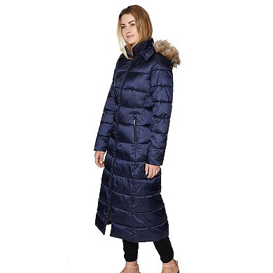 Women's Halitech Faux-Fur Hooded Puffer Maxi Coat