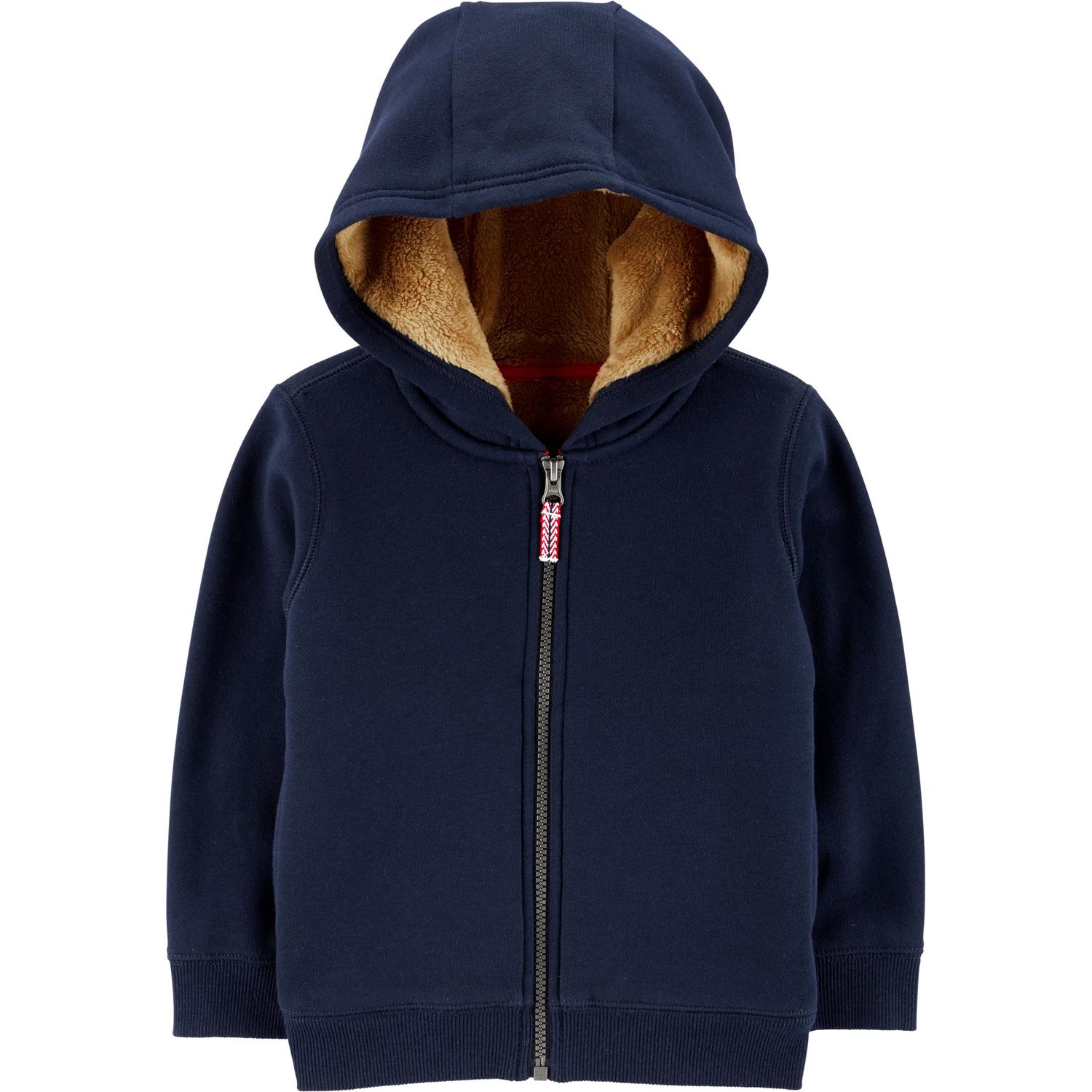 lined zip hoodie