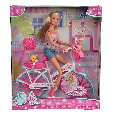 Girls Simba Steffi Love Simba Toys - Steffi Love Bike Tour with Bike and Doll