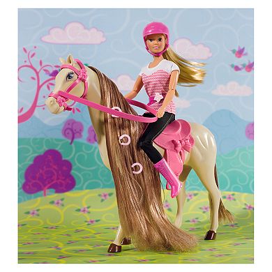 Girls Simba Steffi Love Simba Toys - Steffi Love Riding Tour with Horse and Doll