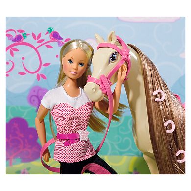 Girls Simba Steffi Love Simba Toys - Steffi Love Riding Tour with Horse and Doll