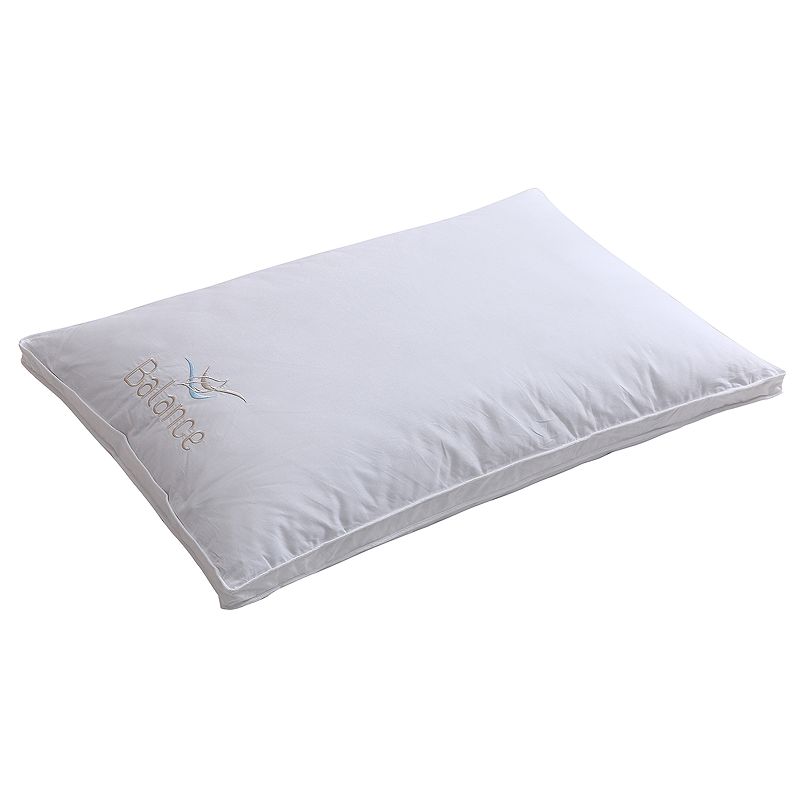 Dream On Balance Nano Shredded Memory Foam Core Pillow, White, Standard