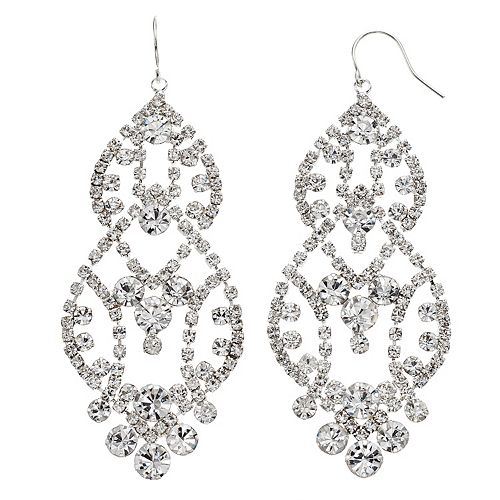 Rhinestone Nickel Free Chandelier Earrings