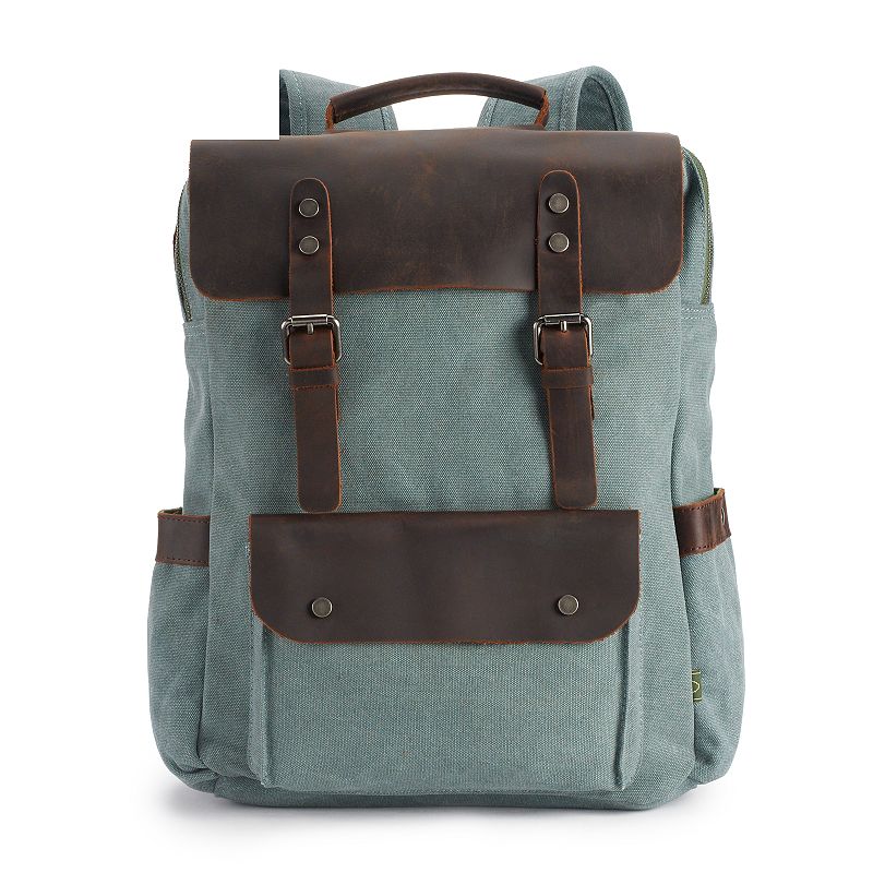 The Same Direction Valley Hill Canvas Backpack, Blue