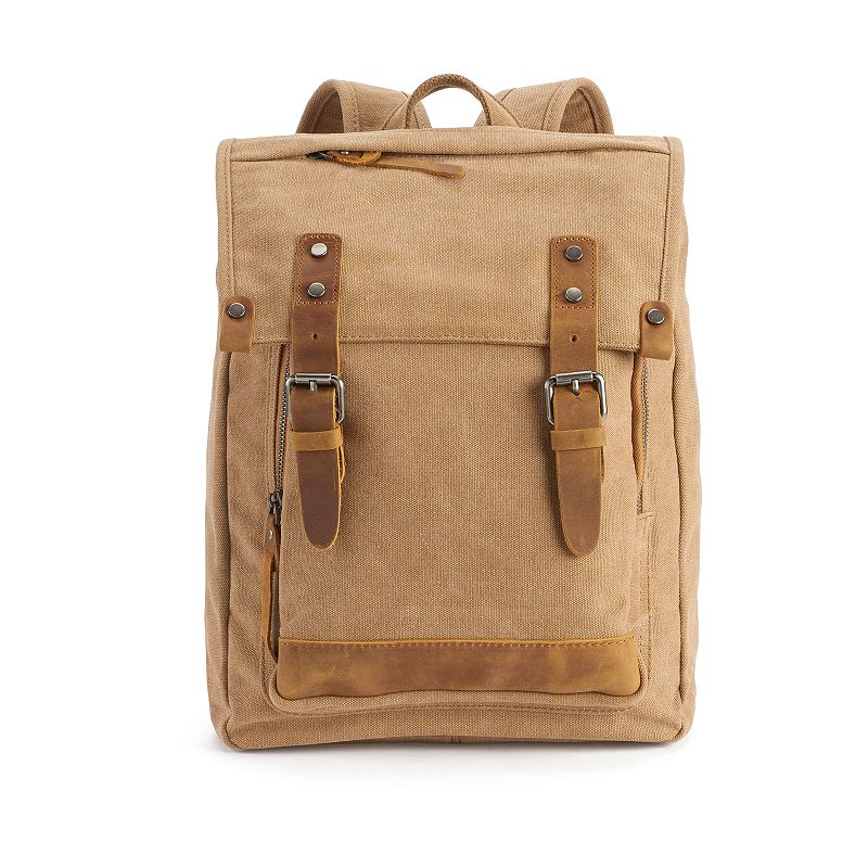 The Same Direction Discovery Canvas Backpack, Beig/Green