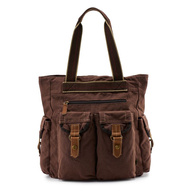 The Same Direction Atona Utility Canvas Tote, Brown Over