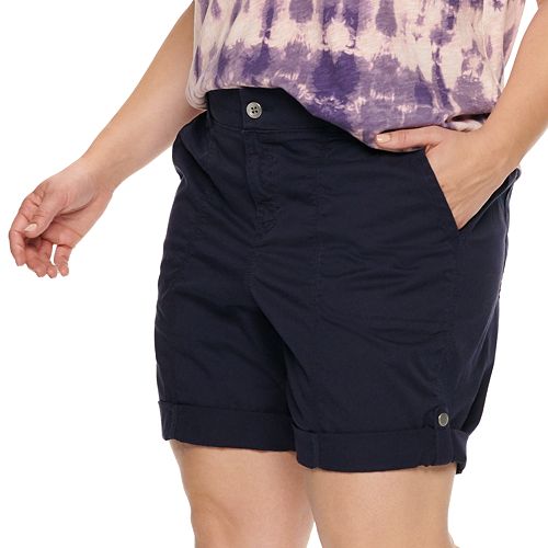 NEW! Plus Size EVRI Utility Bermuda Shorts