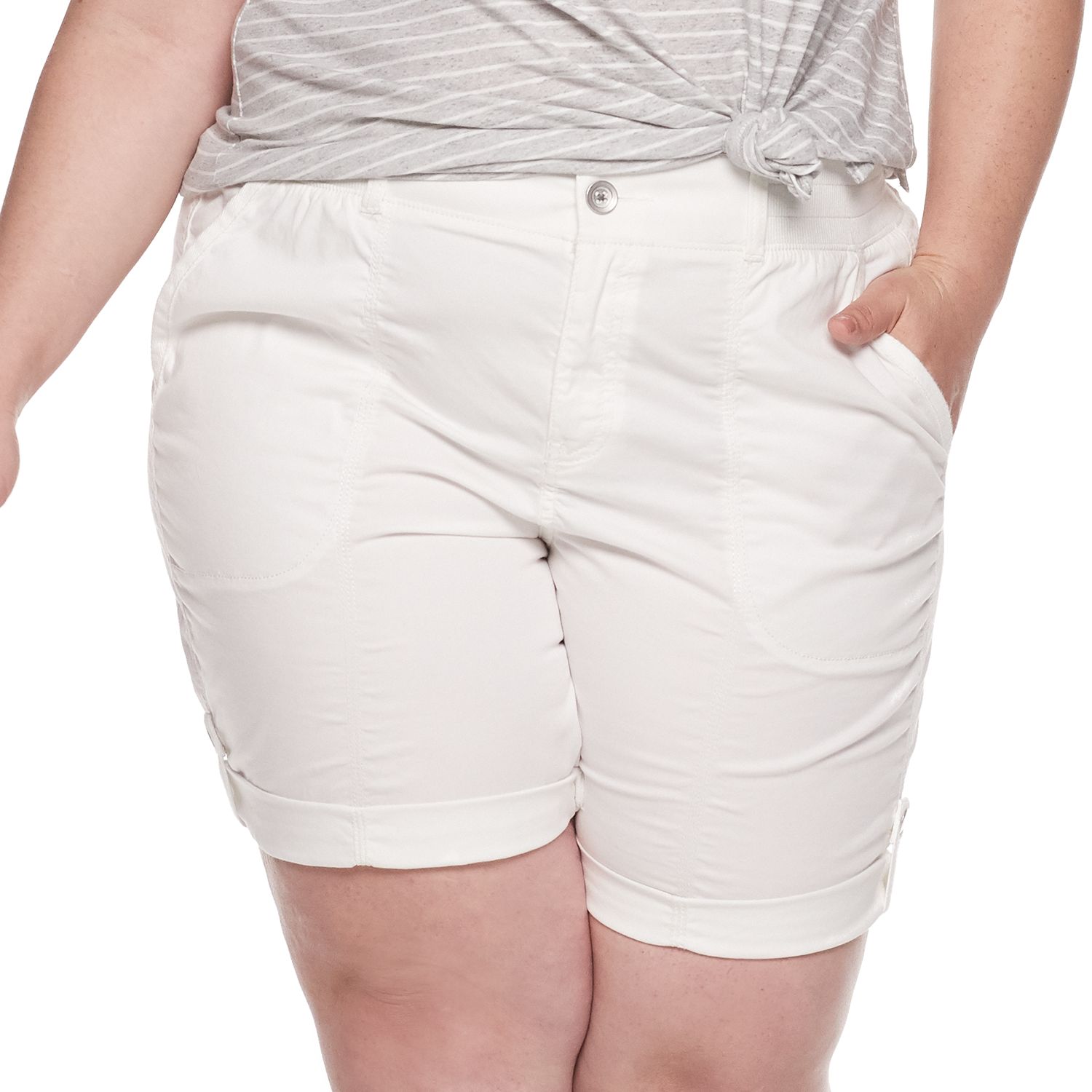 kohls womens plus size shorts