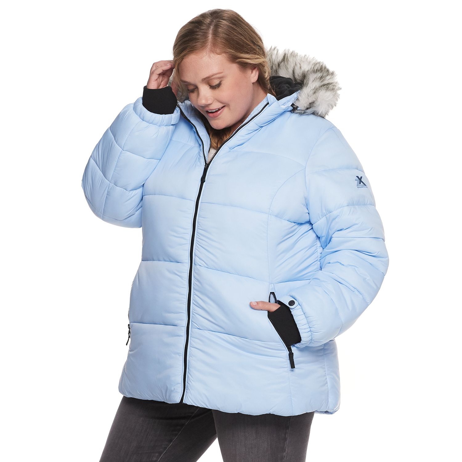 cheap plus size puffer coats