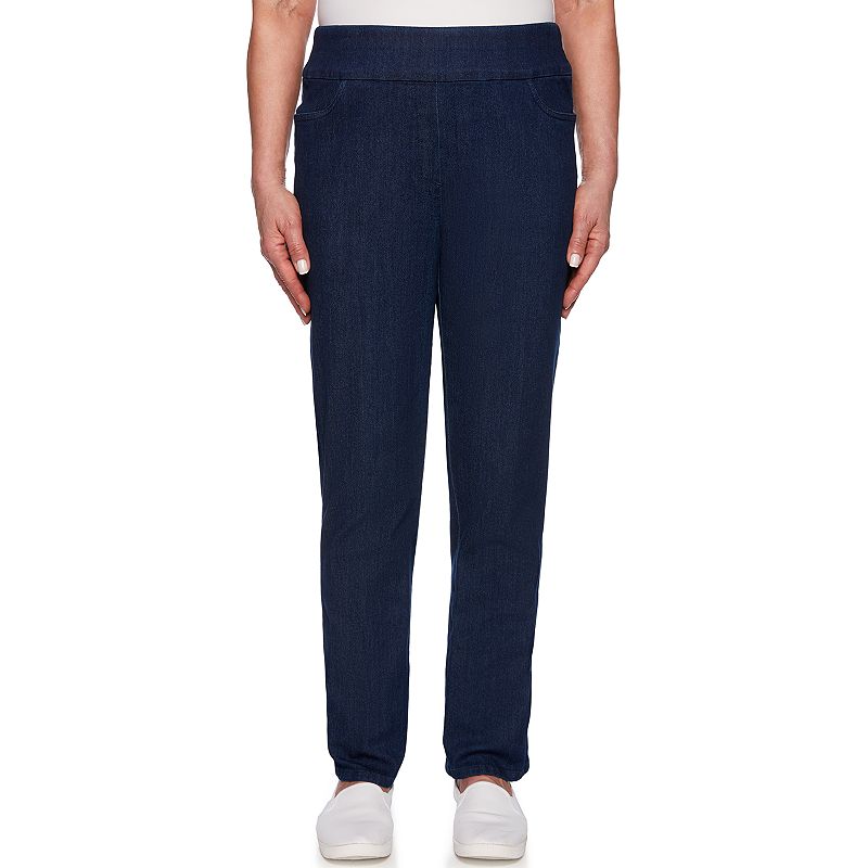 UPC 191608448032 product image for petiteWomen's Alfred Dunner Studio Super Stretch Pull-On Denim Pants, Size: 6P - | upcitemdb.com