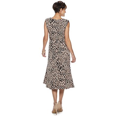 Women's Dana Buchman Shirred-Waist Midi Dress